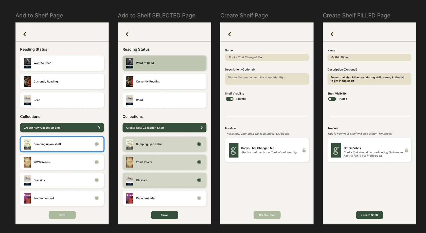 Goodreads redesign high-fidelity concepts 2