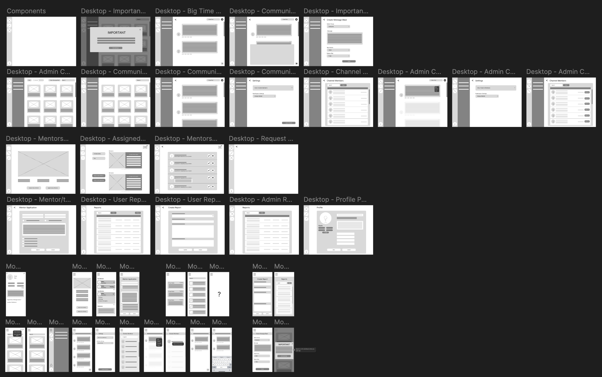 GuardConnect lo-fi flows