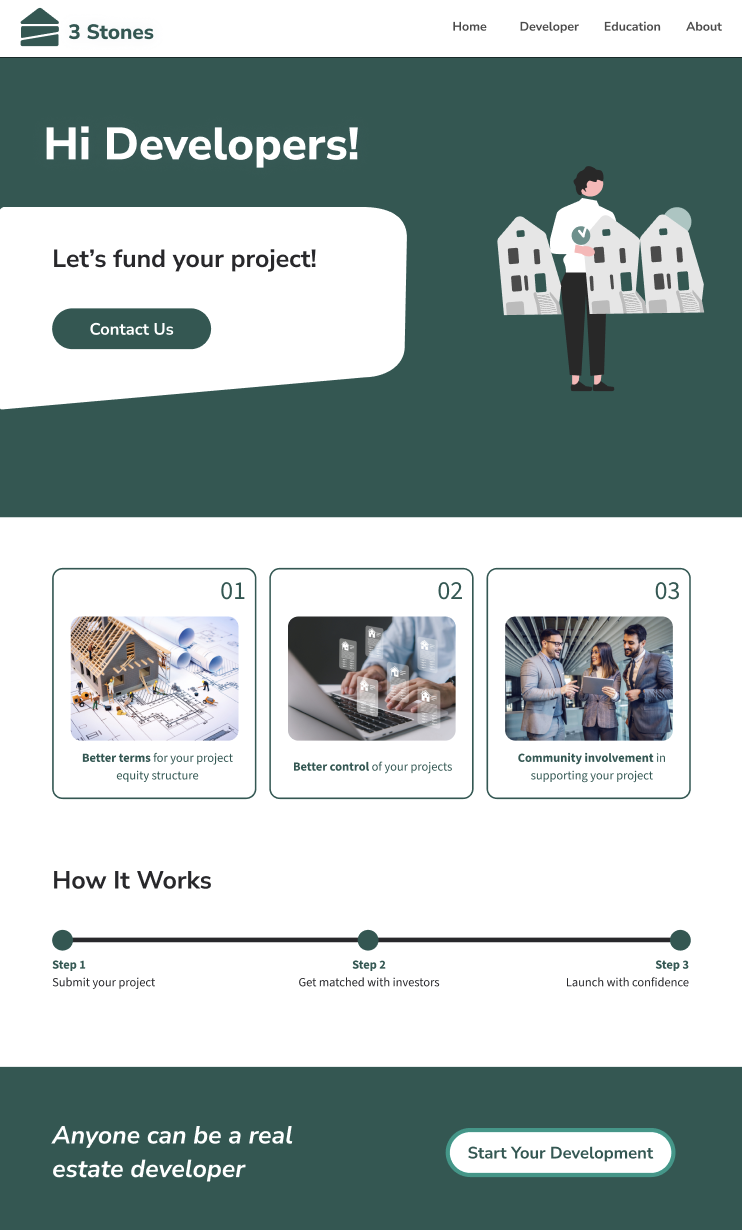 3Stones high-fidelity screens